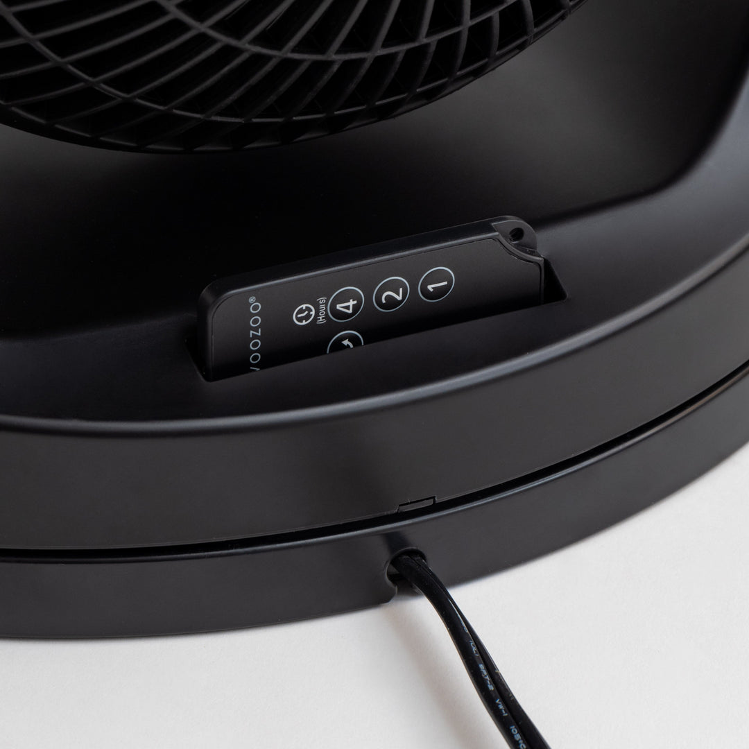 WOOZOO Oscillating Air Circulator Fan with Remote Control, Black - IRIS USA, Inc.