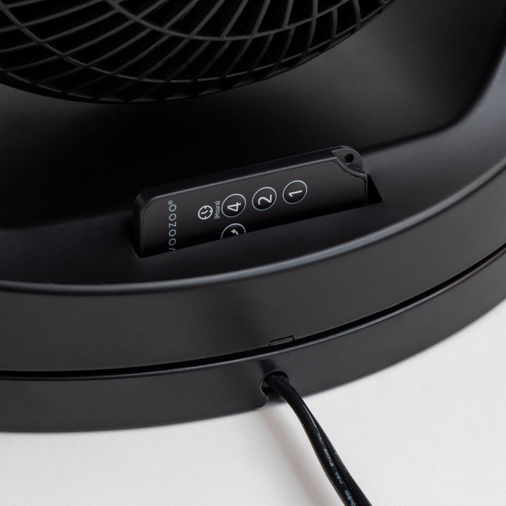 WOOZOO Oscillating Air Circulator Fan with Remote Control, Black - IRIS USA, Inc.