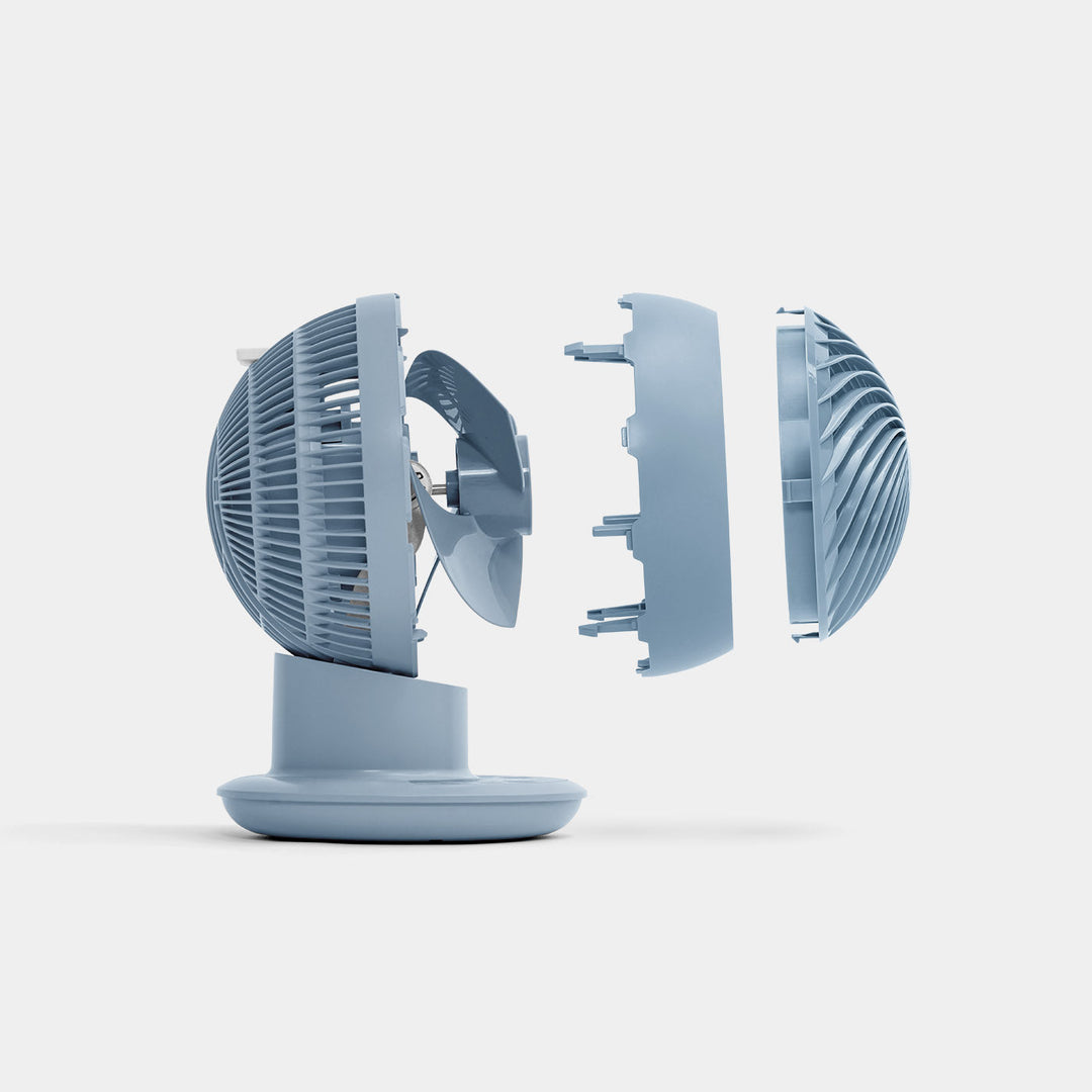 IRIS USA Medium WOOZOO Oscillating 8-in-1 Vortex Fan with Remote and Timer Function, Tabletop Multi-Oscillation Air Circulator Fan with 10 Speed Settings and 89 Ft Max Air Distance, Steel Blue - IRIS USA, Inc.