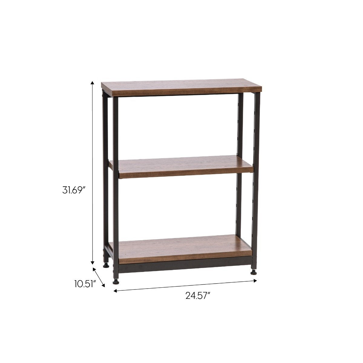 StoreSmith 3-Tier Wood/Metal Rack