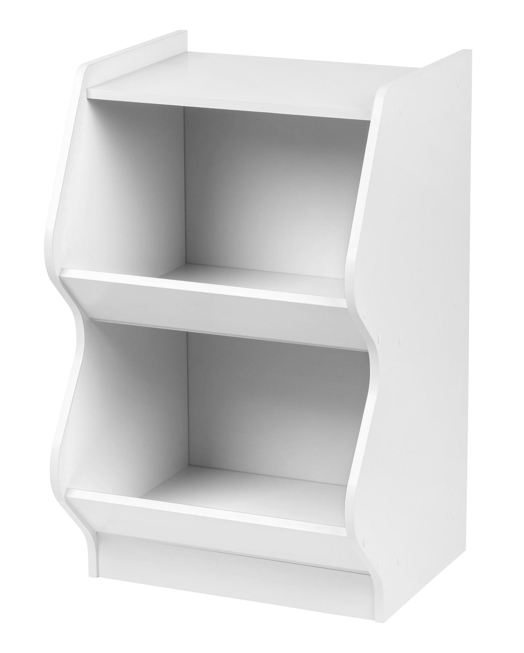 Curved Edge Storage Shelf - 2 Tier - image 1#color_white