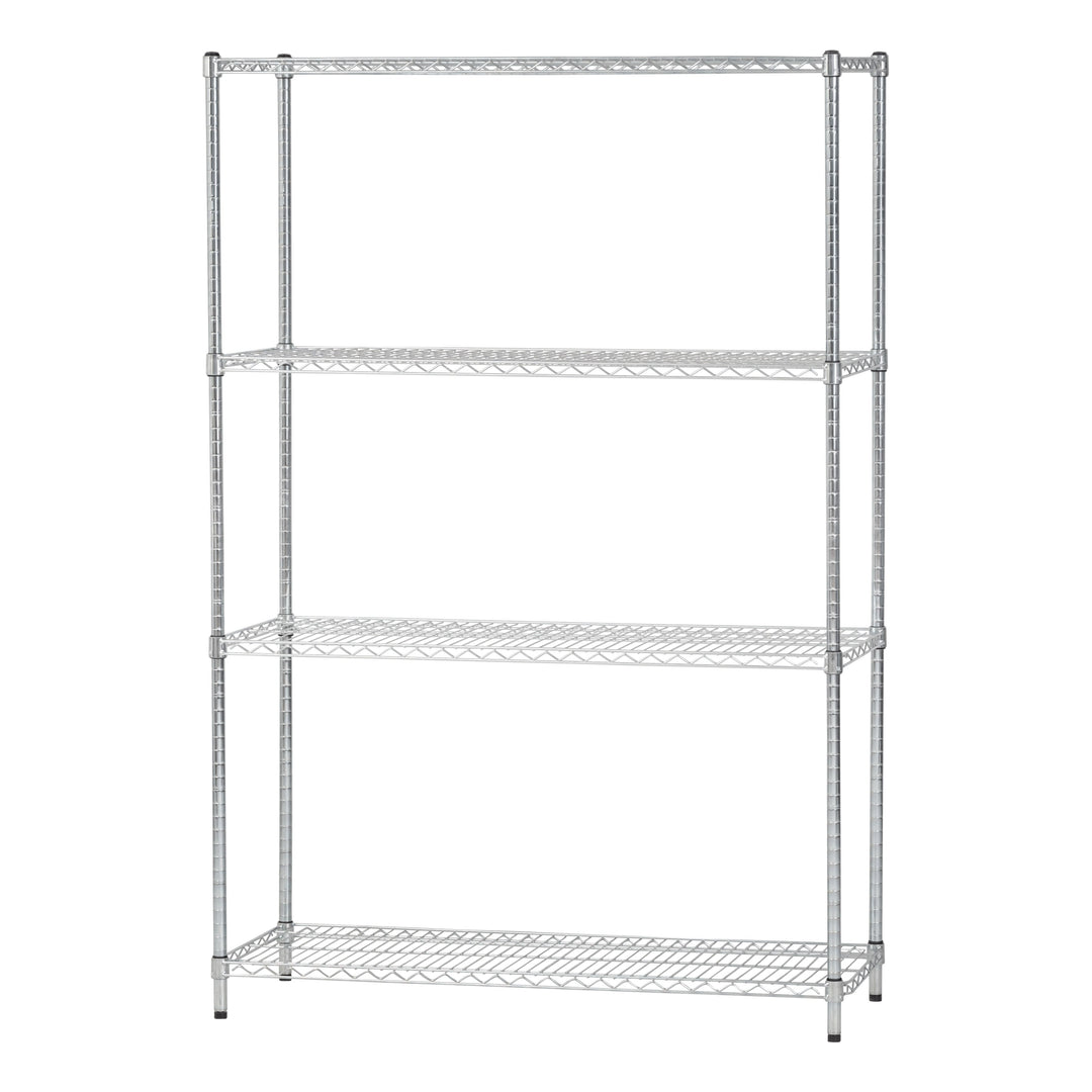 Heavy Duty 4 Shelf Wire Storage Unit, Silver - IRIS USA, Inc.