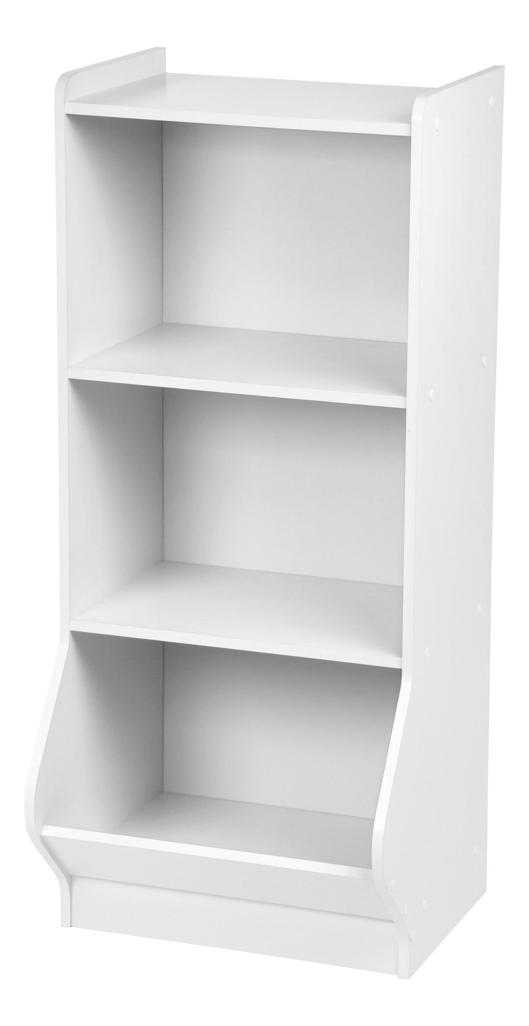 Storage and Organizer Shelf with Footboard - 3 Tier - image 1#color_white