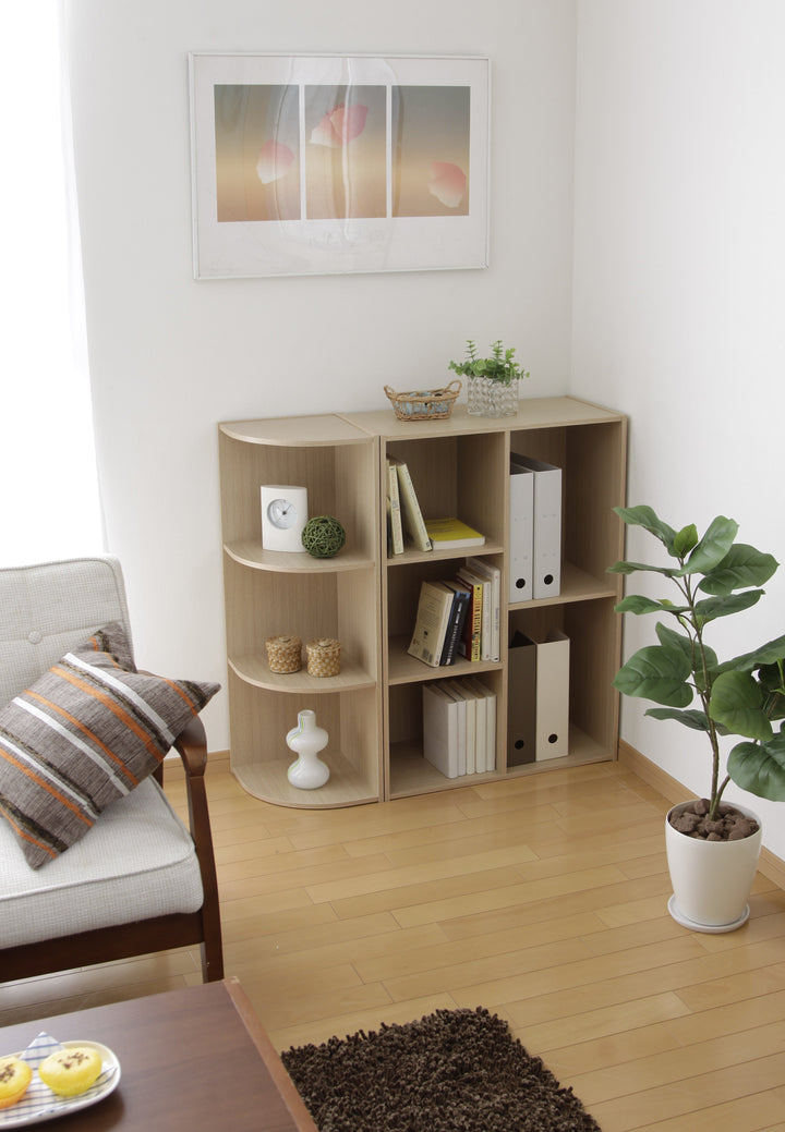 3-tier corner shelf book case