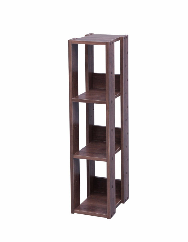 Open Wood Rack Shelf - Small - image 2#color_dark-brown