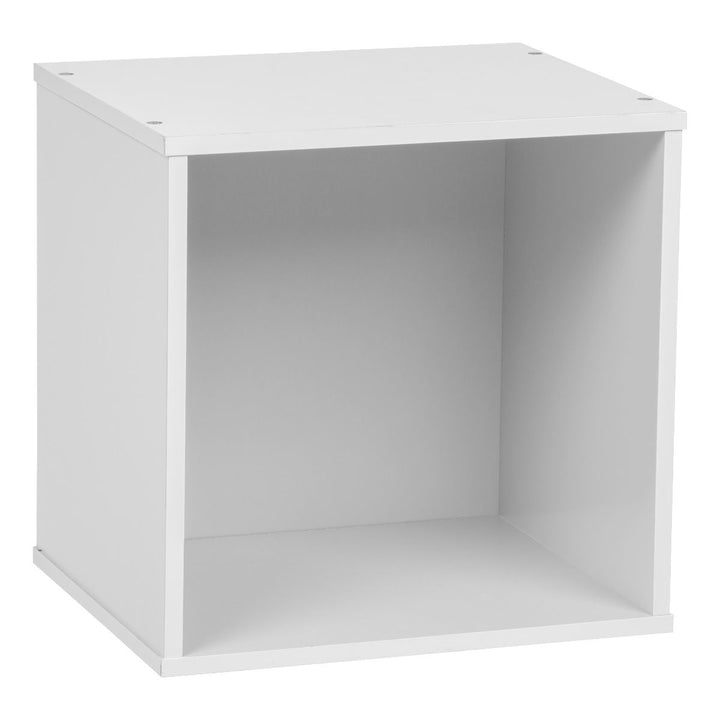 Wood Cube Box without Door - image 1#color_white