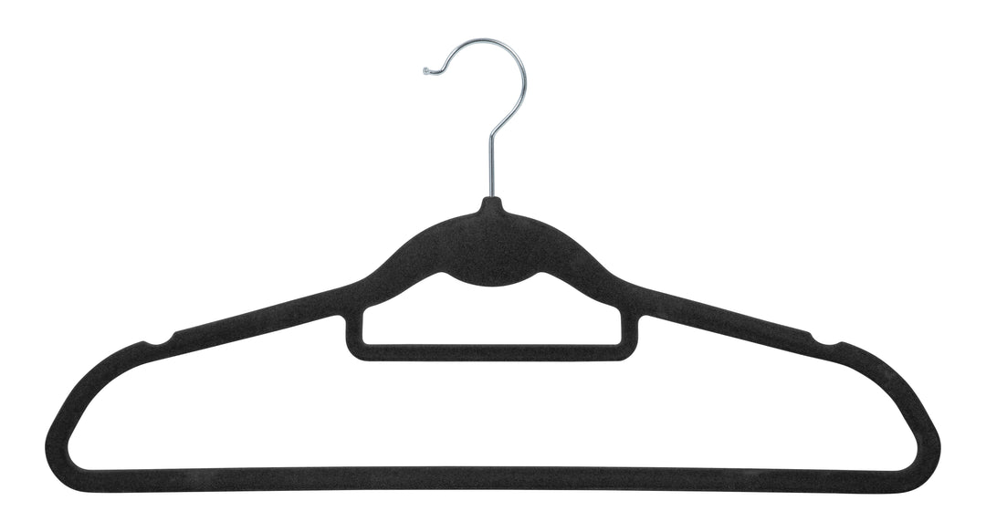 Metal Garment Rack with Wood Shelves, Black and Dark Brown, includes 2 Black Hangers - IRIS USA, Inc.