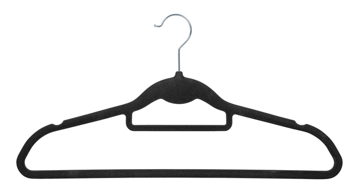 Metal Garment Rack with Wood Shelves, Black and Dark Brown, includes 2 Black Hangers - IRIS USA, Inc.