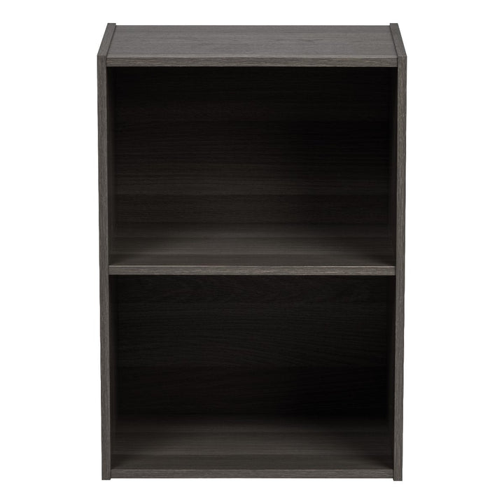 2-Tier Wood Storage Shelf, Gray - IRIS USA, Inc.