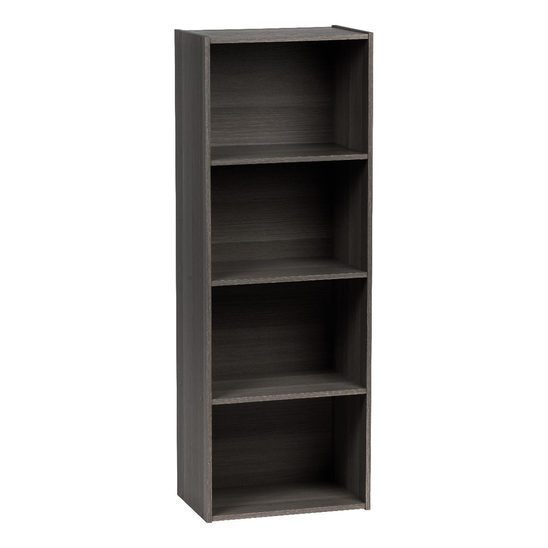 4-Tier Wood Storage Shelf, Gray - IRIS USA, Inc.