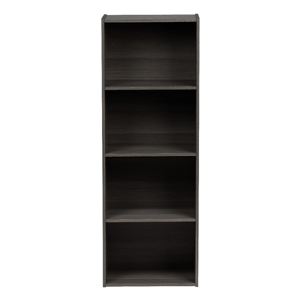 4-Tier Wood Storage Shelf, Gray - IRIS USA, Inc.