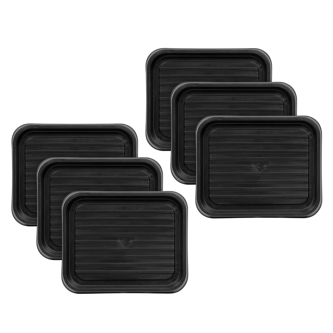 Small Shoe Tray, 6 Pack, Black - IRIS USA, Inc.