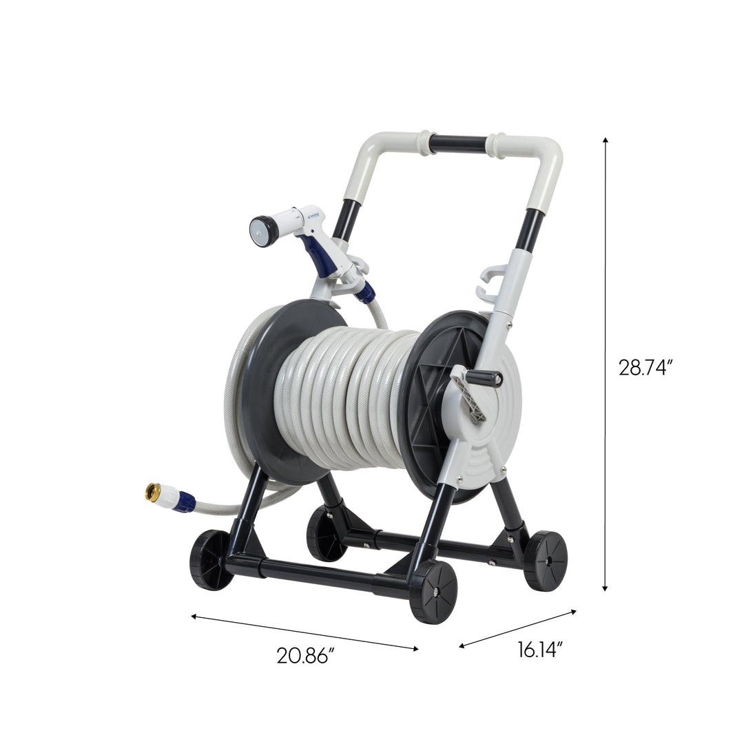 All-in-1 Portable Garden Hose Reel Cart - IRIS USA, Inc.