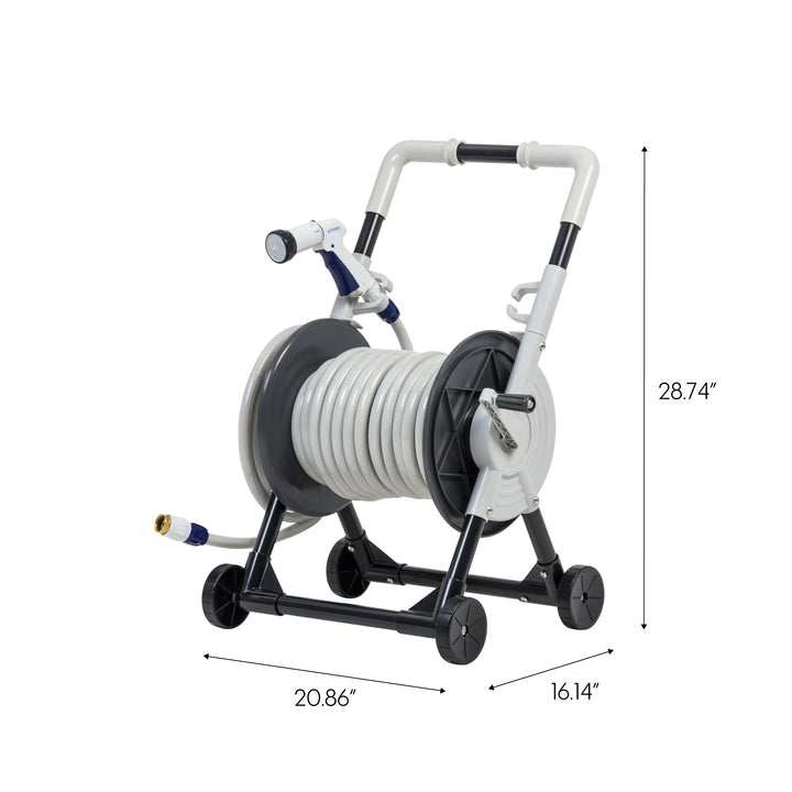 All-in-1 Portable Garden Hose Reel Cart - IRIS USA, Inc.