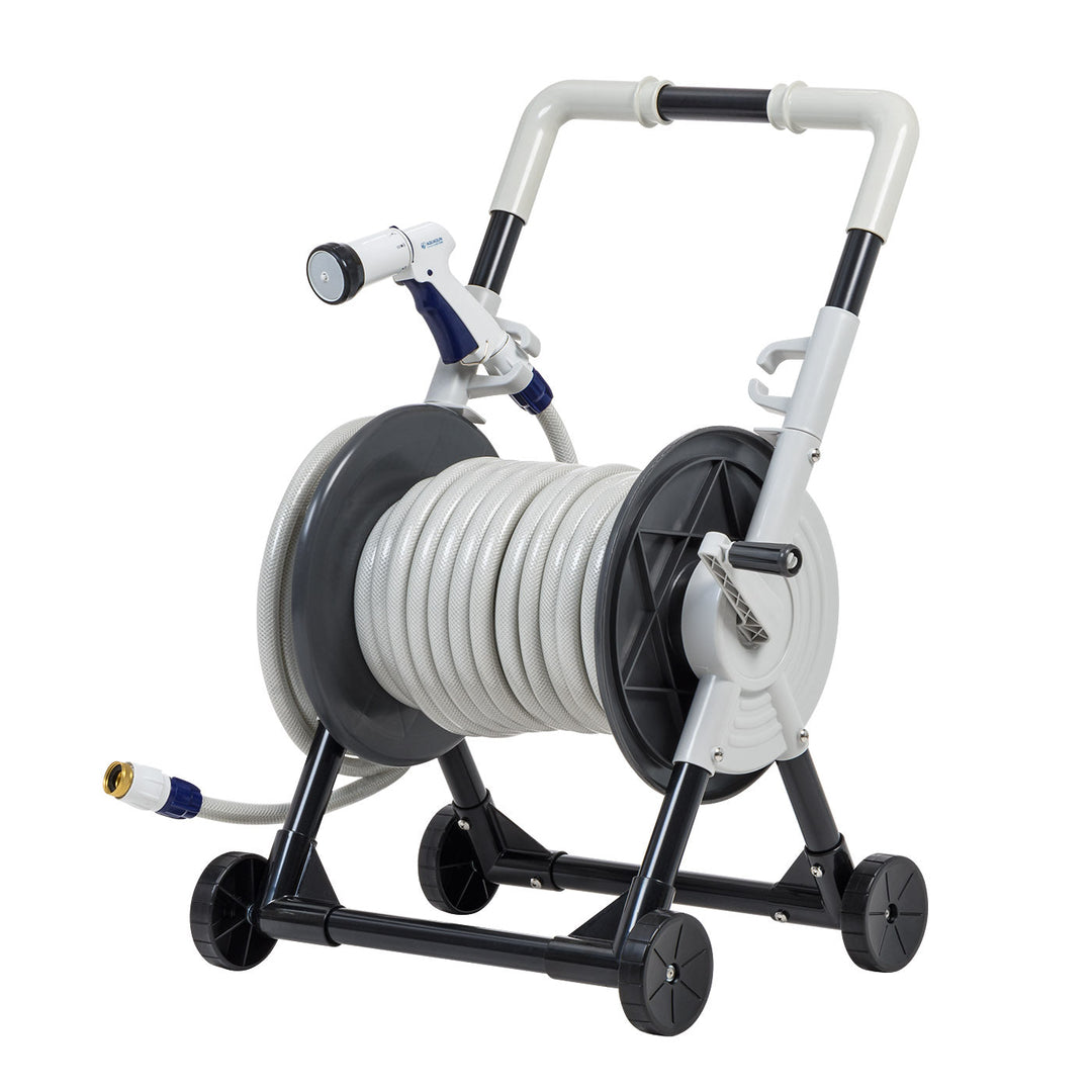 All-in-1 Portable Garden Hose Reel Cart – IRIS USA