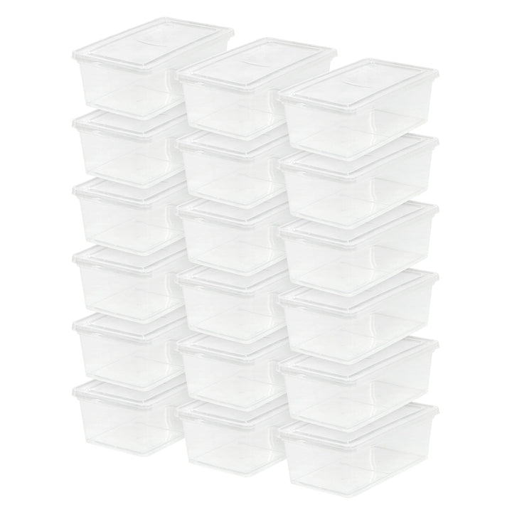 Clear Non-Latching Box - 6 Qt - 18 Count - IRIS USA, Inc.