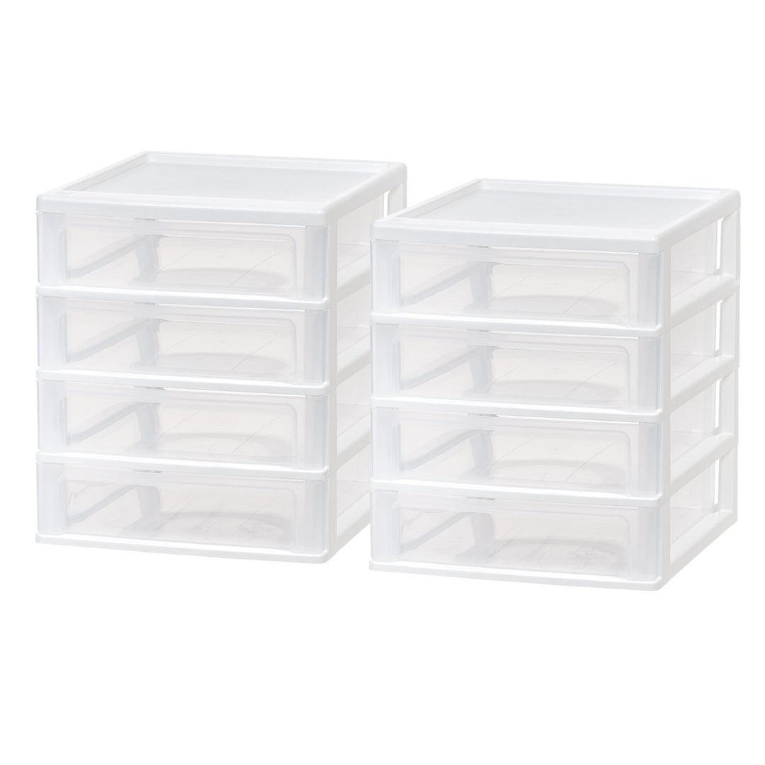 4-Drawer Desktop-Organizer Plastic-Drawer Office-Supplies File-Holder - IRIS USA, Inc.