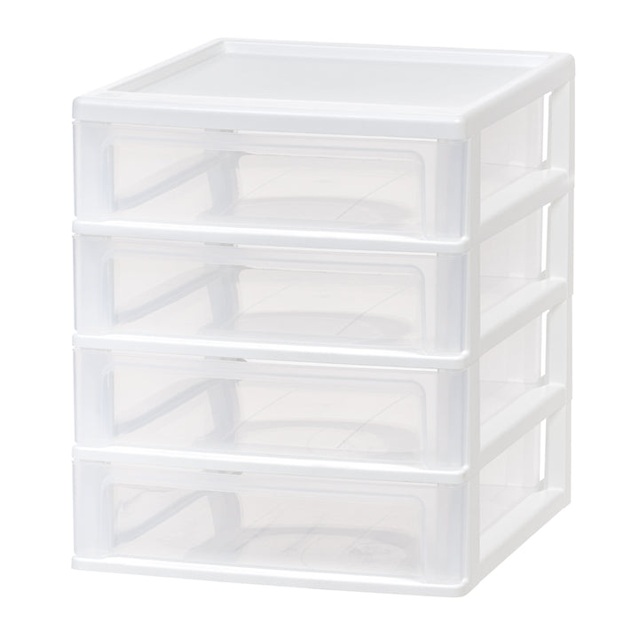 4-Drawer Desktop-Organizer Plastic-Drawer Office-Supplies File-Holder - IRIS USA, Inc.