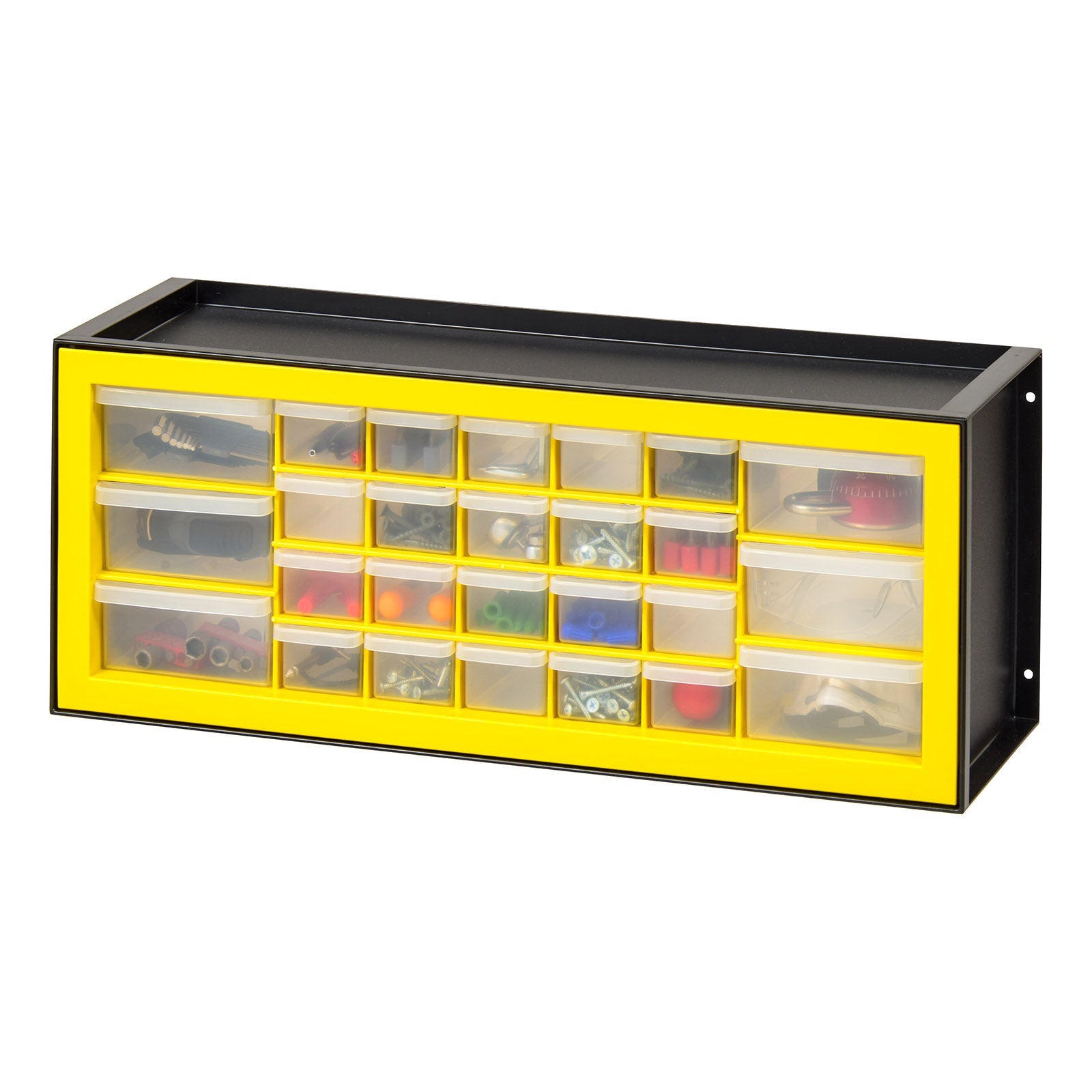 26 Drawer Parts Cabinet, Black/Yellow – IRIS USA
