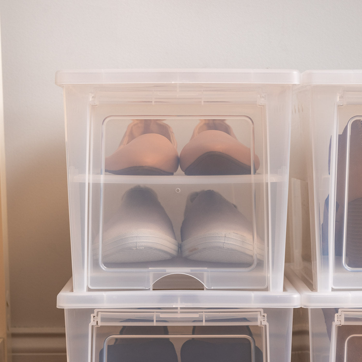 Easy Access Shoe Box 1 Pack Tall IRIS USA