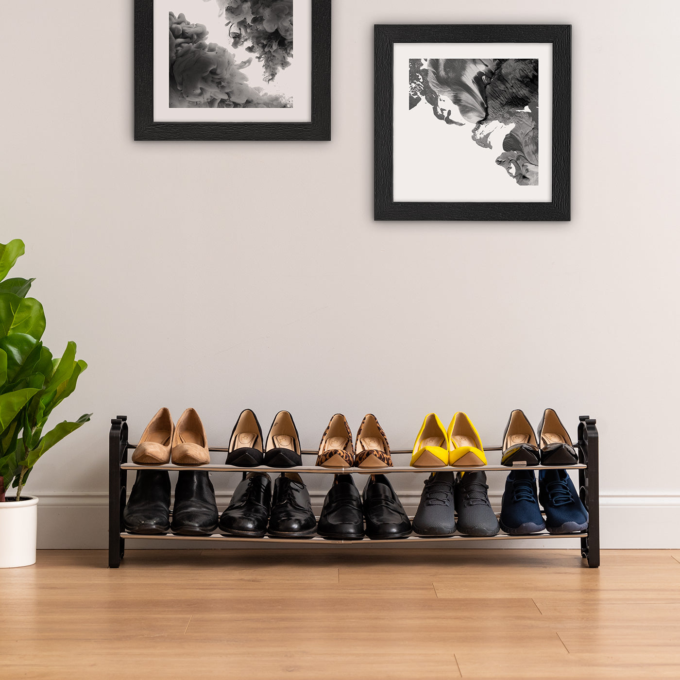 Stackable Shoe Rack - 2 Tier – IRIS USA