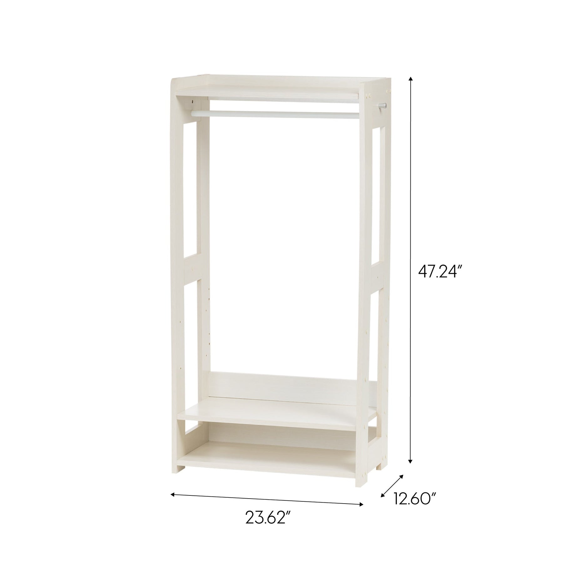 Iris compact wood garment rack clearance