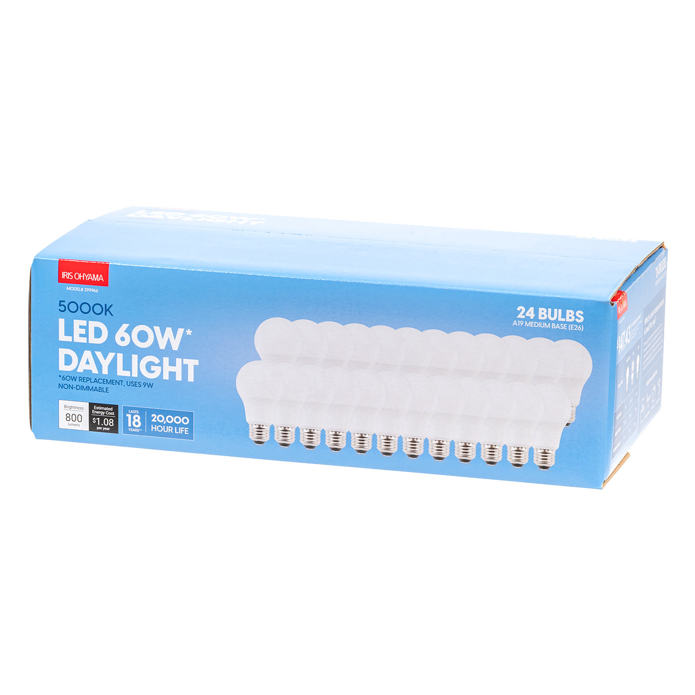 LED Light Bulbs-5000K-Bulb 24 Pack – IRIS USA