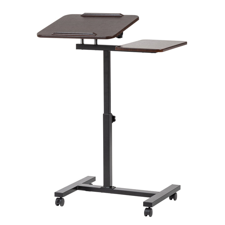 Laptop Cart Adjustable with Side - Brown - IRIS USA, Inc.