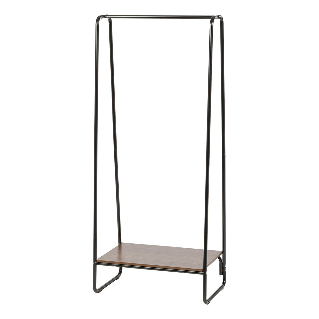 Iris garment rack with wood shelf 2025