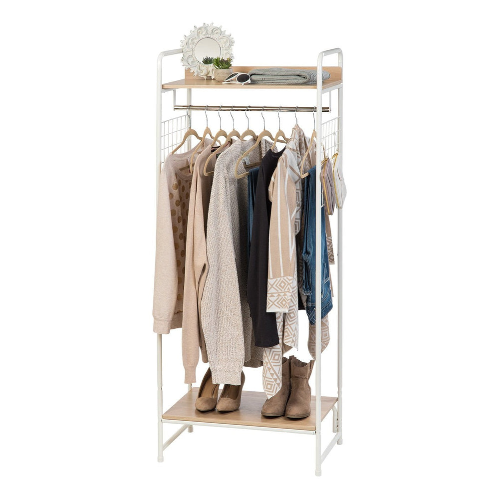 Metal Garment Rack with Side Racks - IRIS USA, Inc.