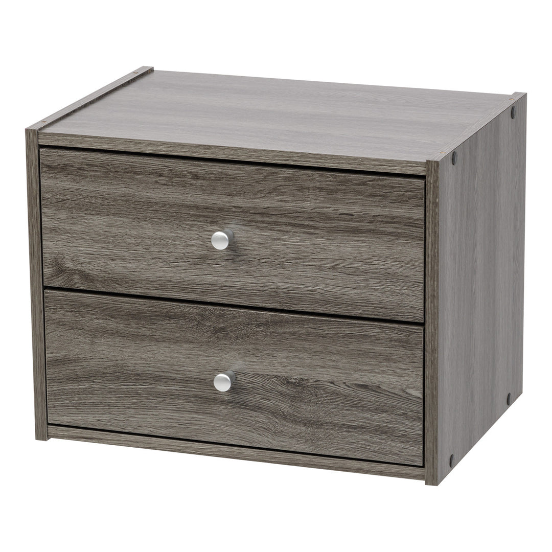 Modular Wood Stacking Box with Drawers - IRIS USA, Inc.
