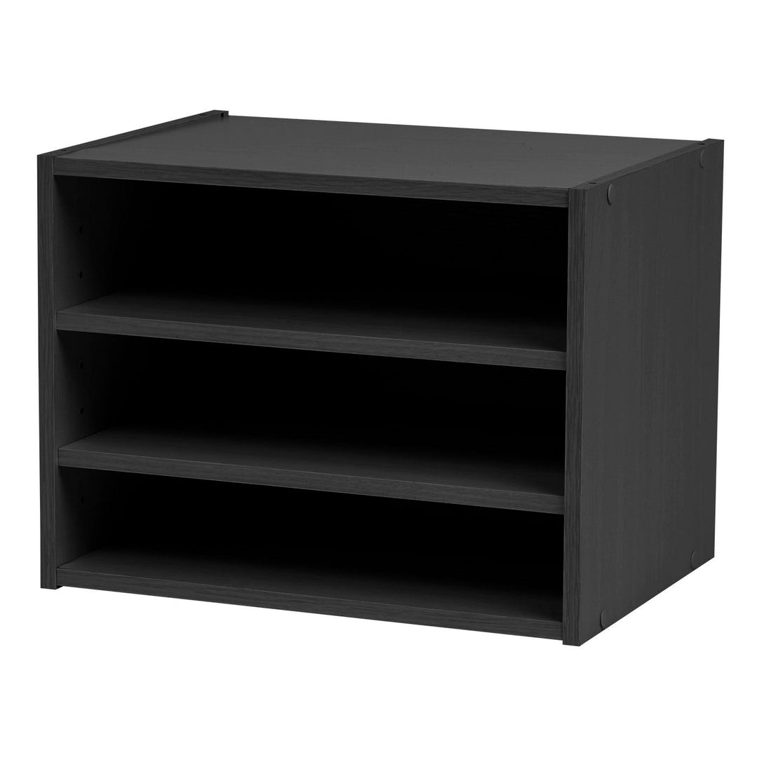 Modular Wood Stacking Box with Shelves - IRIS USA, Inc.