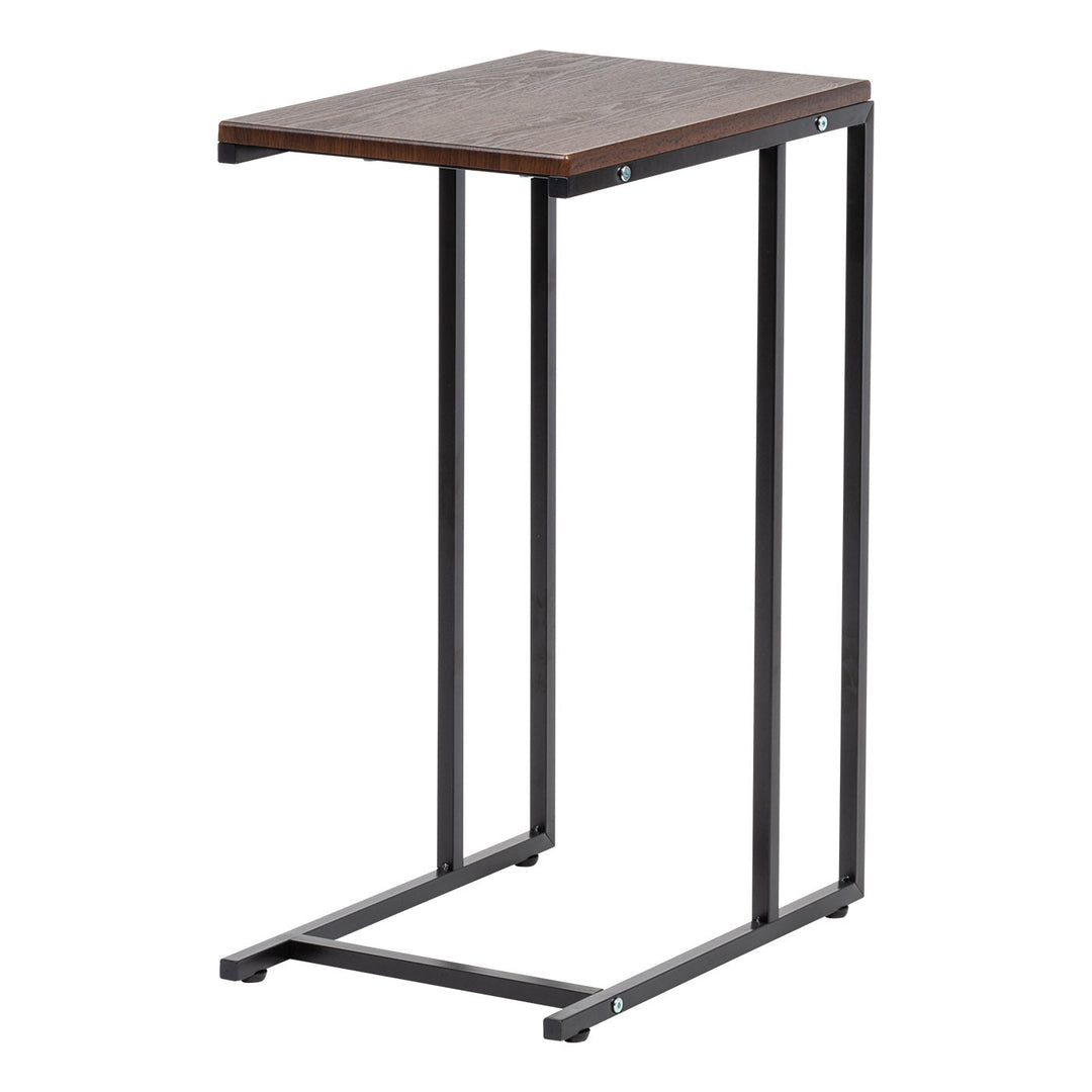 C-Shaped Side Table, Large, Brown - IRIS USA, Inc.