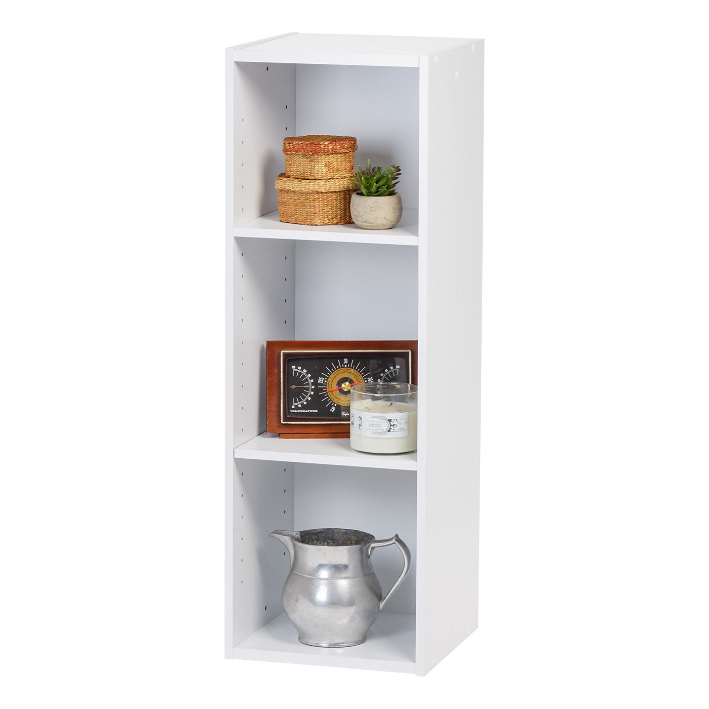 Shelf - Three Tiered Adjustable Acacia Wood – BSEID