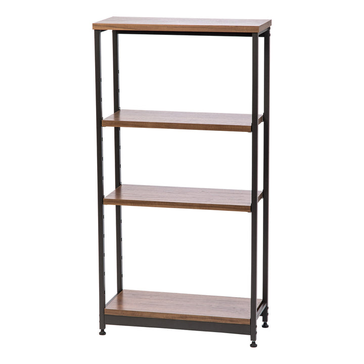 Wood and Metal Shelf - 4 Tier - Tall Narrow - IRIS USA, Inc.