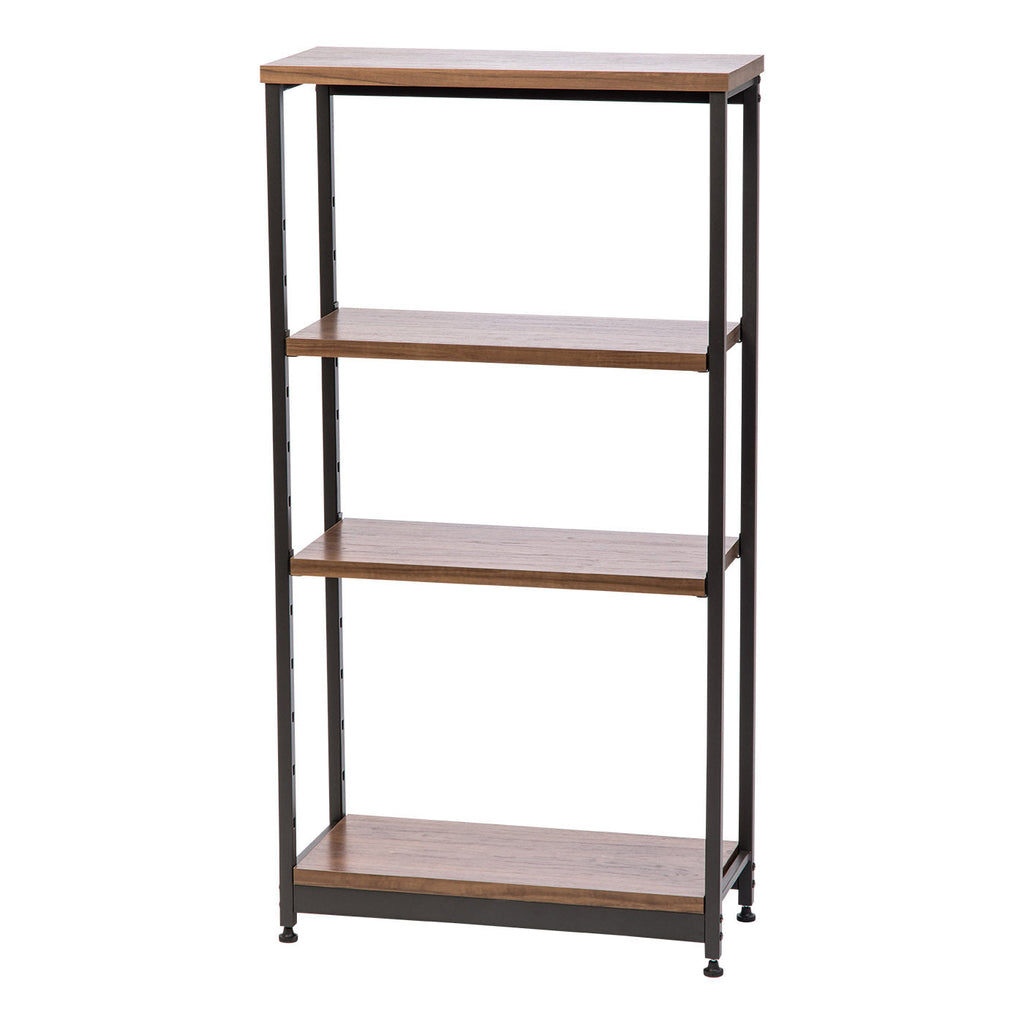 Wood and Metal Shelf - 4 Tier - Tall Narrow – IRIS USA
