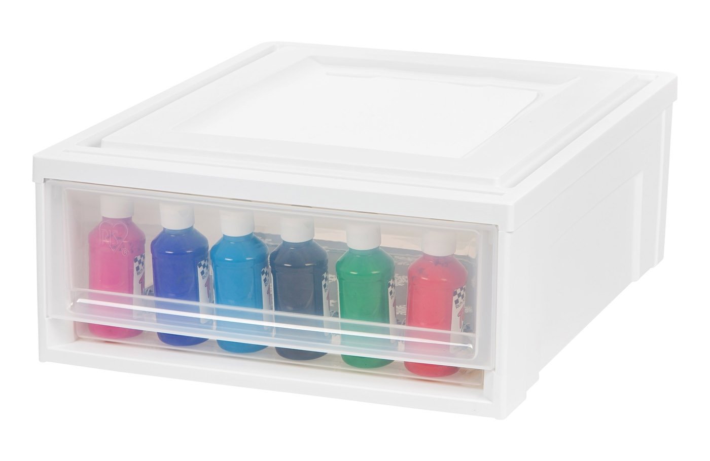 Stacking Storage with Drawer - 22 QT – IRIS USA