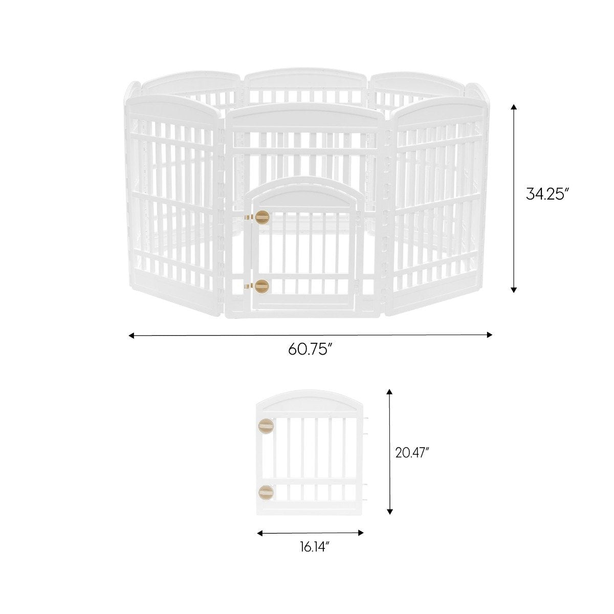 34inch Pet Plastic Playpen IRIS USA, Inc.