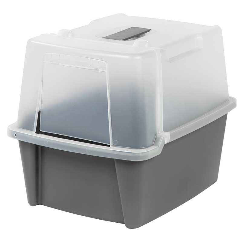 Litter box with lid