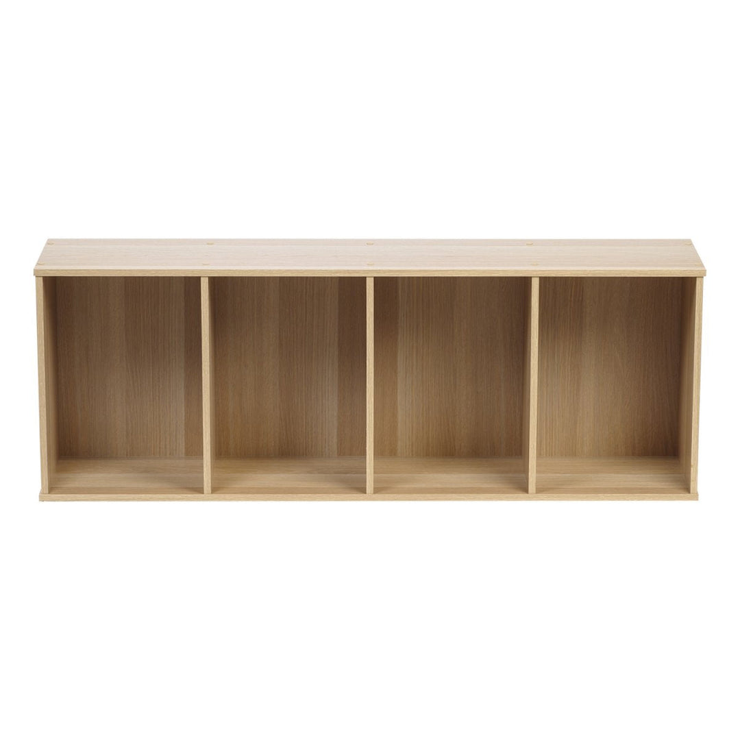4-Tier Wood Storage Shelf, Light Brown - IRIS USA, Inc.