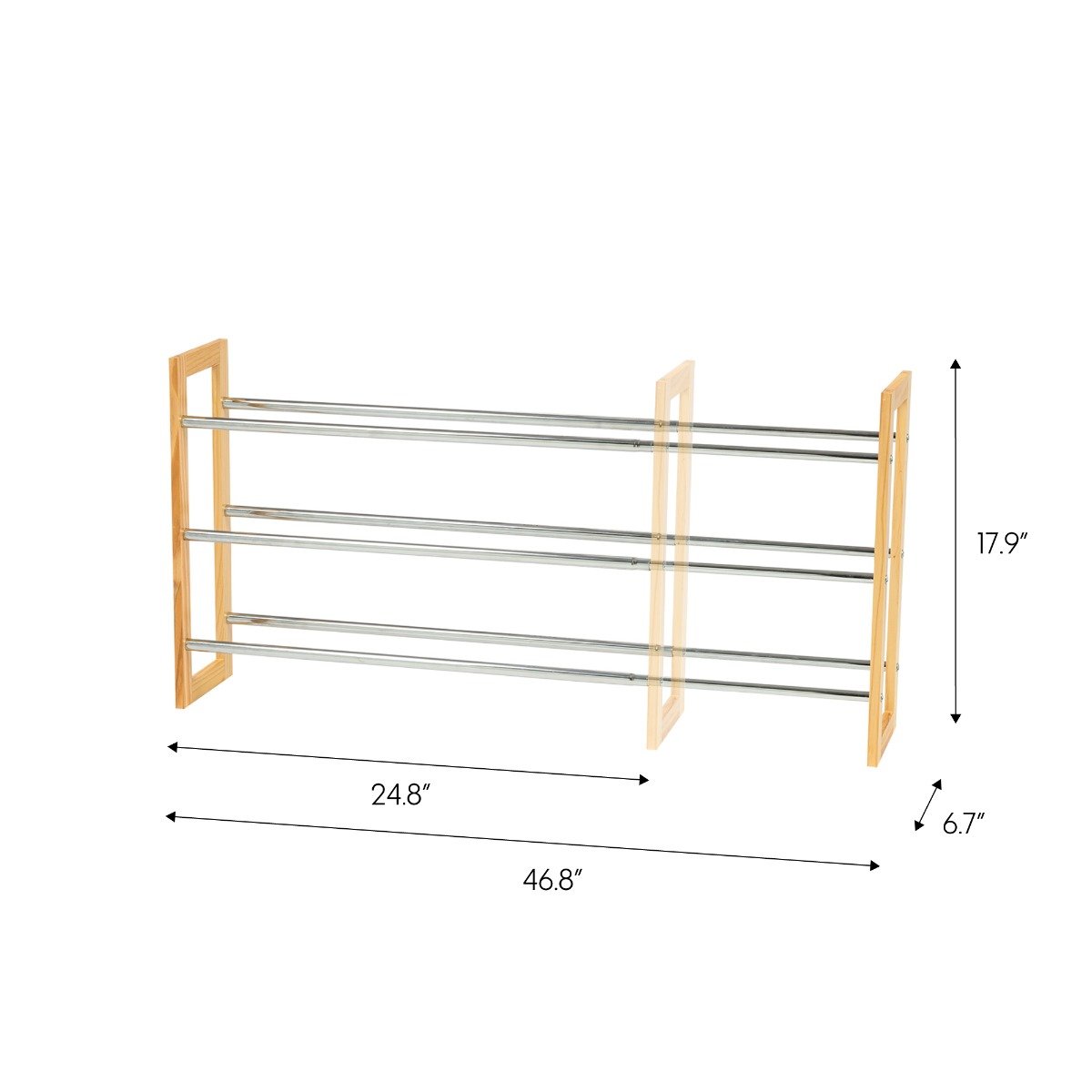 Extendable Shoe Rack - 3 Tier – IRIS USA