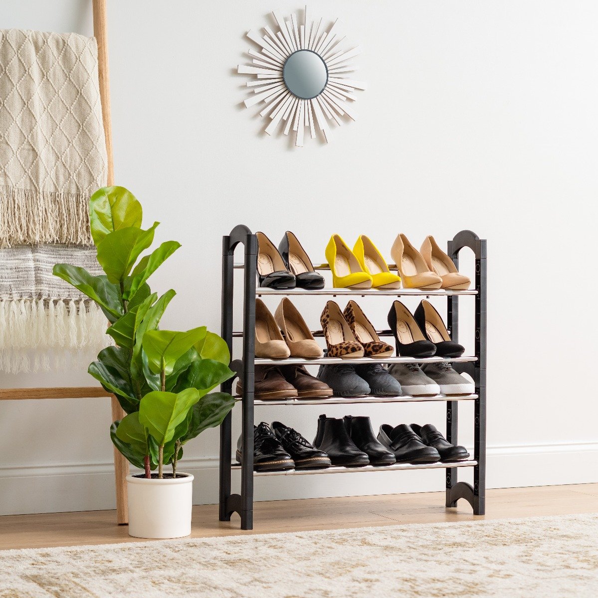 Extendable Shoe Rack - 2 Tier – IRIS USA