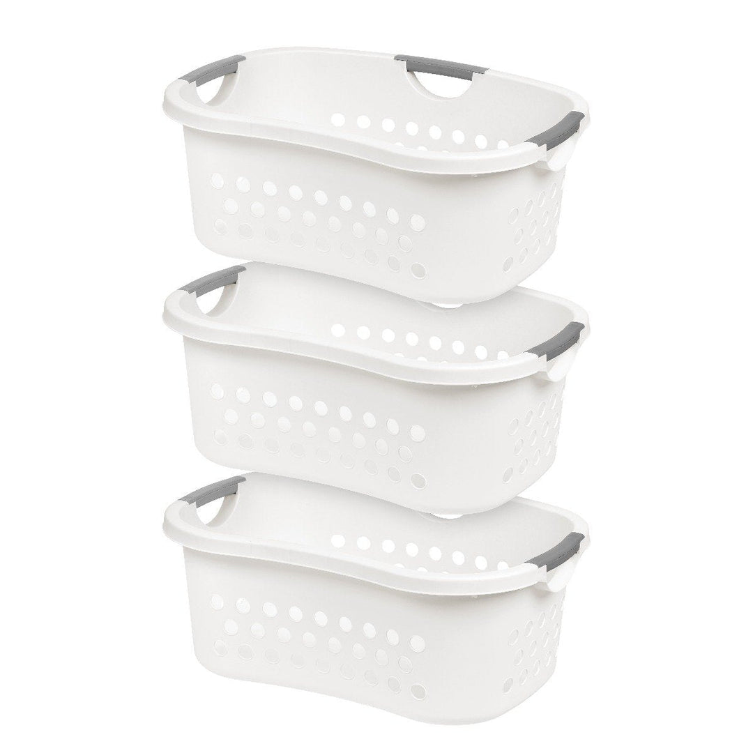 Comfort Carry Laundry Basket - 3 Pack - image 1#color_white