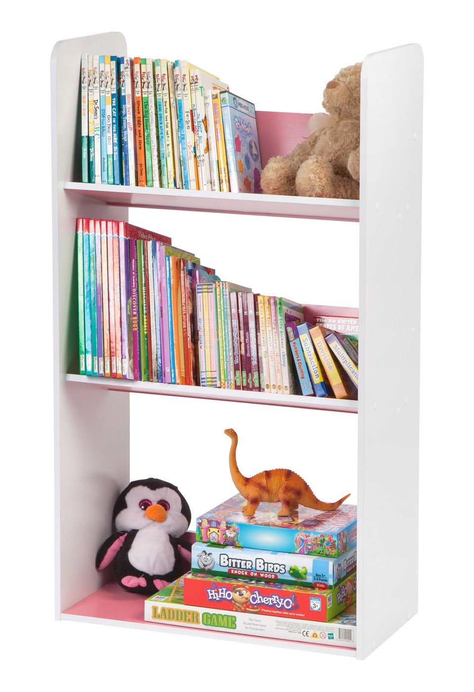 Tilted Book Shelf Rack - 3 Tier – IRIS USA, Inc.