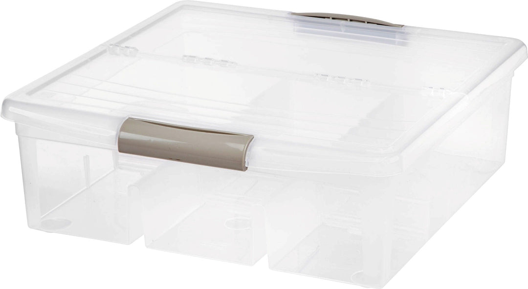 Modular Divided Media  Storage Box - Large - image 1#color_clear