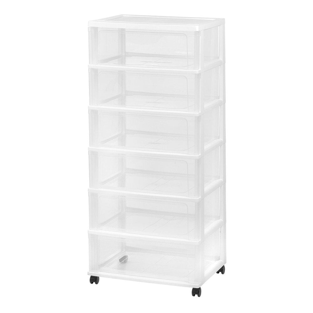 Wide Chest 6 Drawers - image 2#color_white
