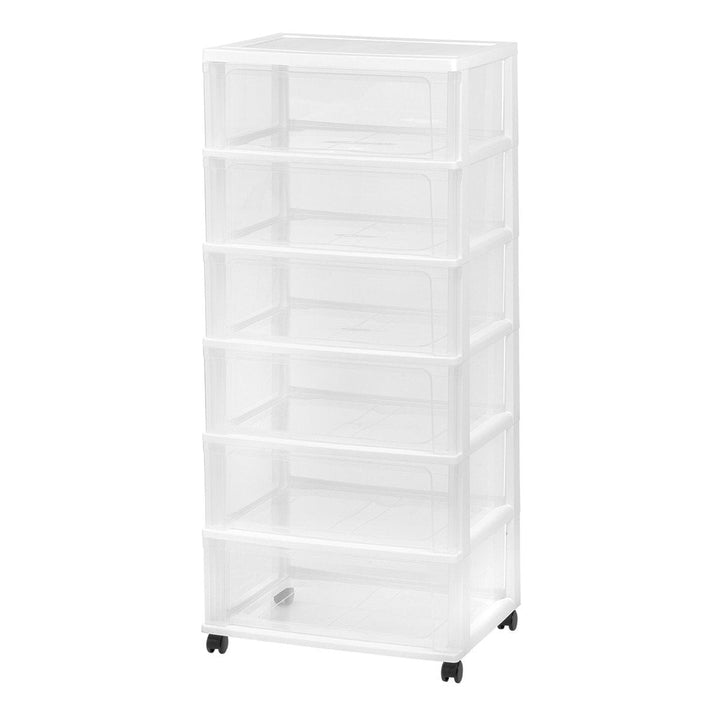 Wide Chest 6 Drawers - image 2#color_white
