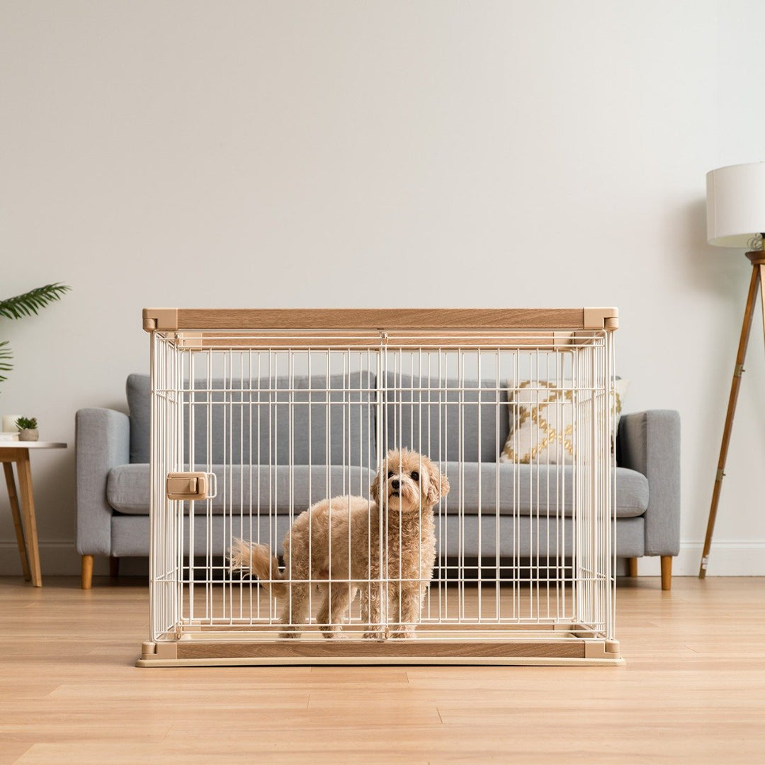 Wire Dog Iris Dog Cage IRIS USA Medium Open Pet Playpen, Crate