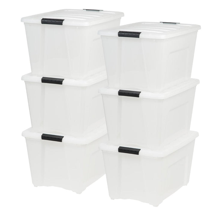 Stack and Pull Storage Box - 53 QT - image 2#color_pearl