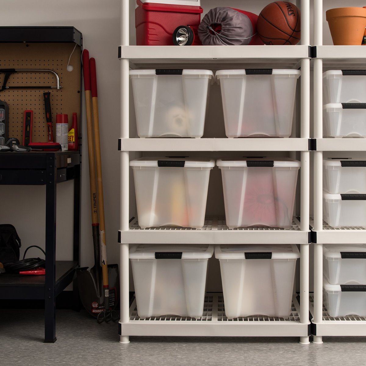 IRIS USA Stack & Pull Storage Box